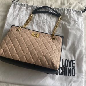 LOVE Moschino Nude Handbag